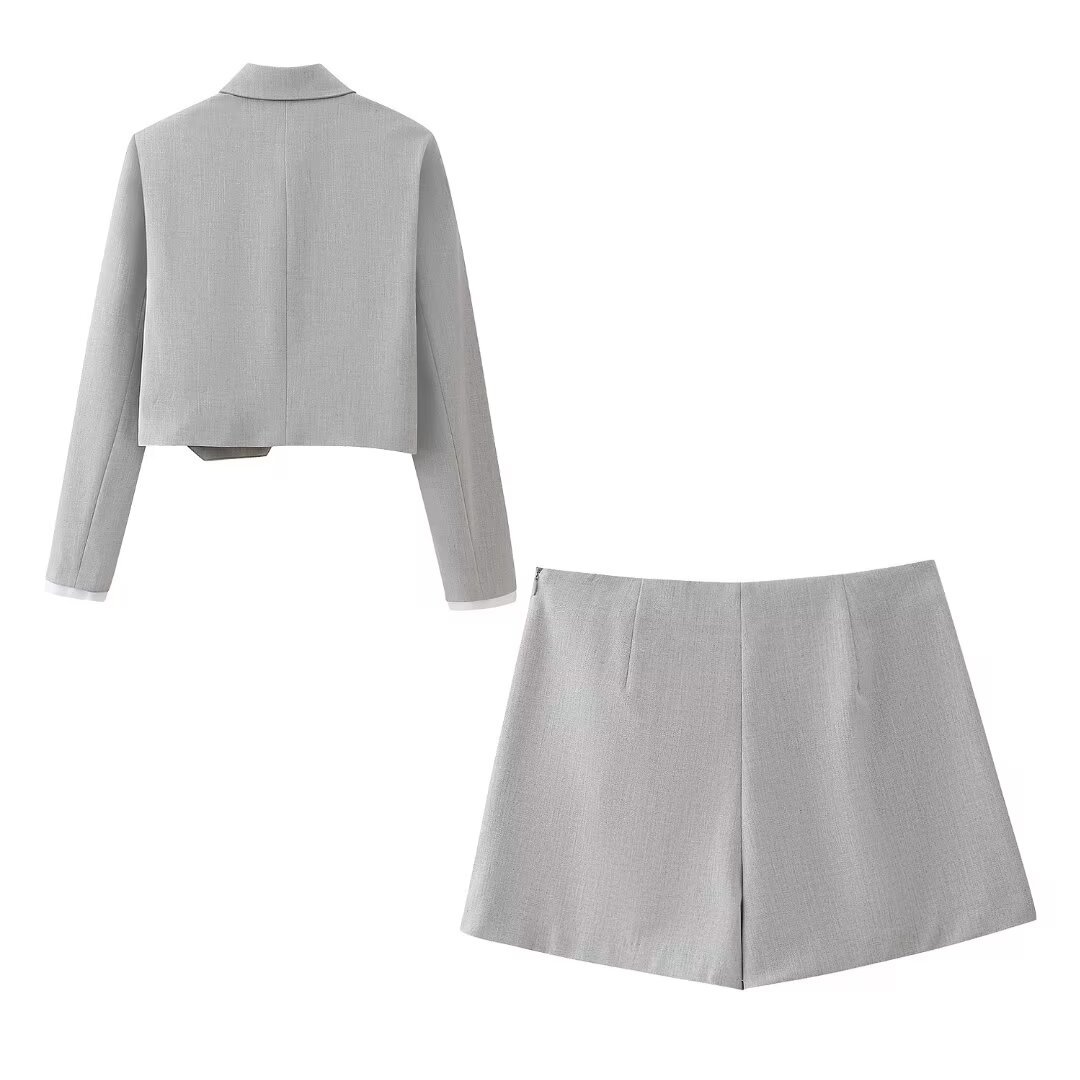 Summer Spring Preppy Style Simple Style Solid Color Polyester Above Knee Skirts display picture 10