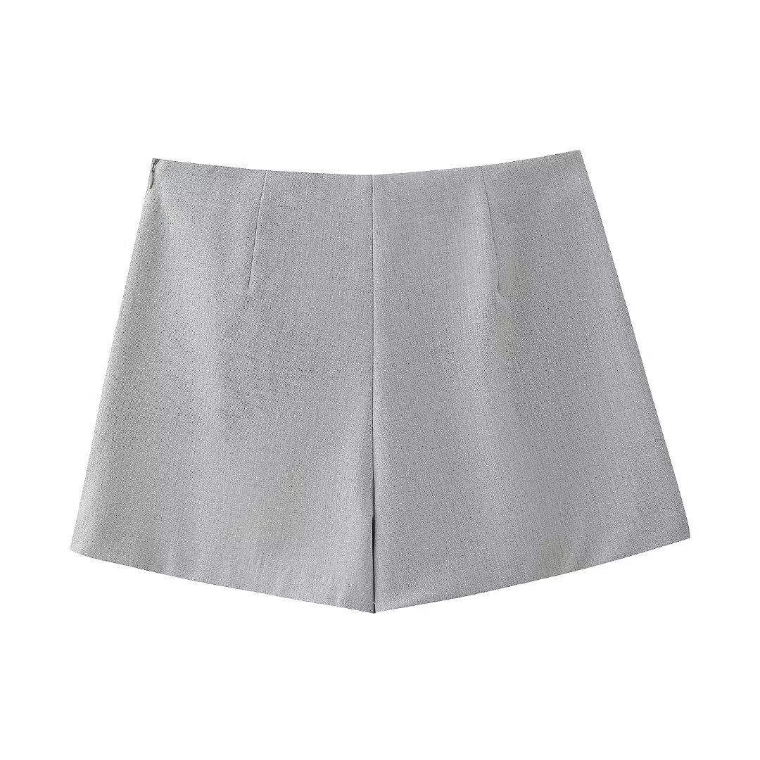 Summer Spring Preppy Style Simple Style Solid Color Polyester Above Knee Skirts display picture 24