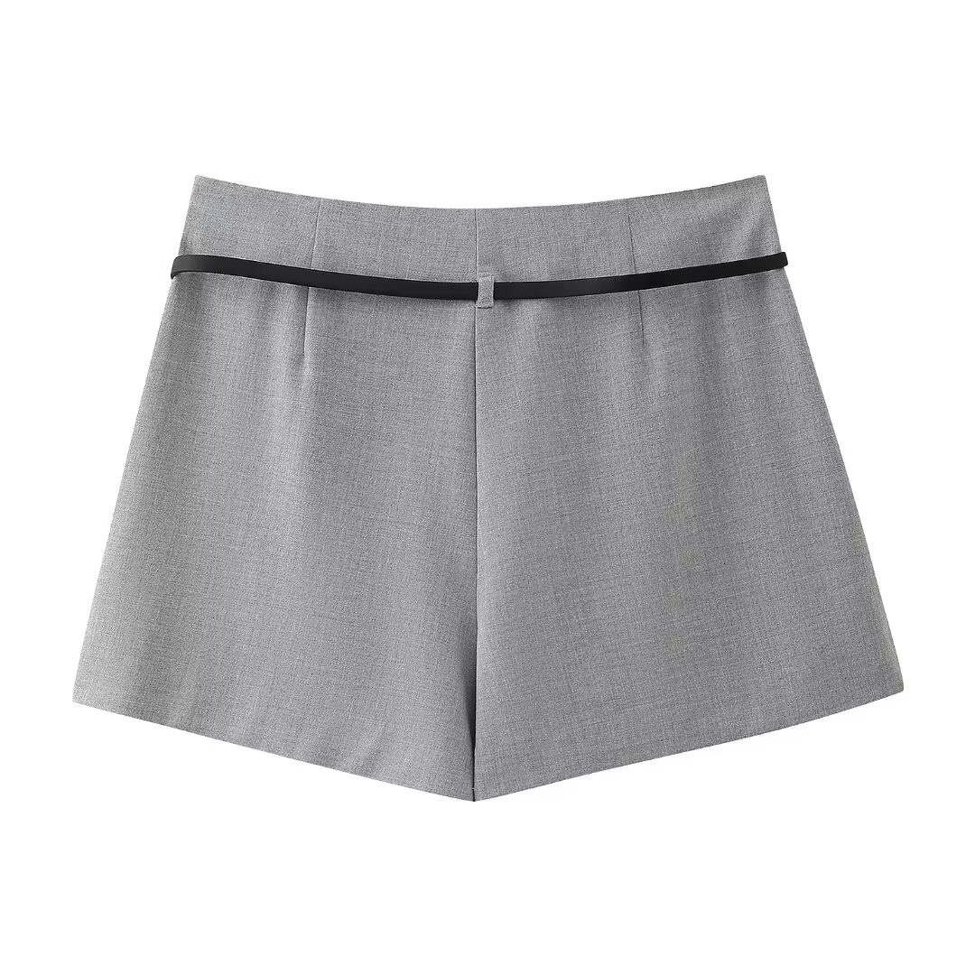 Summer Spring Preppy Style Simple Style Solid Color Polyester Above Knee Skirts display picture 40