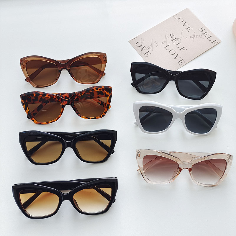 Streetwear Solid Color Pc Resin Special-Shaped Mirror Full Frame Women's Sunglasses display picture 1