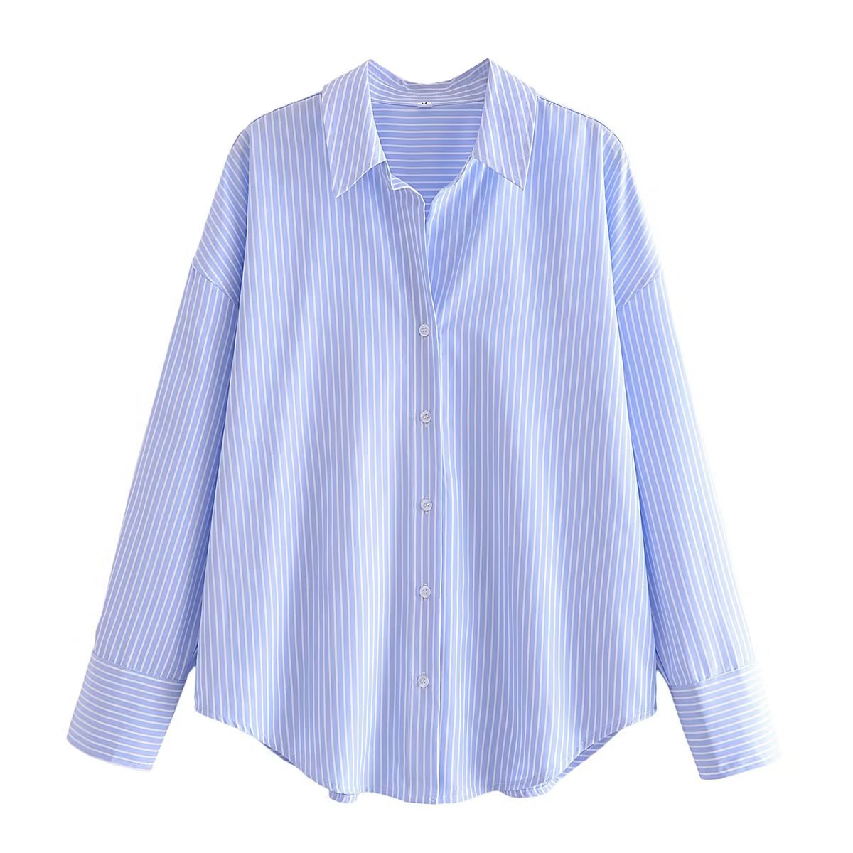 Women's Blouse Long Sleeve Blouses Casual Basic Stripe display picture 1