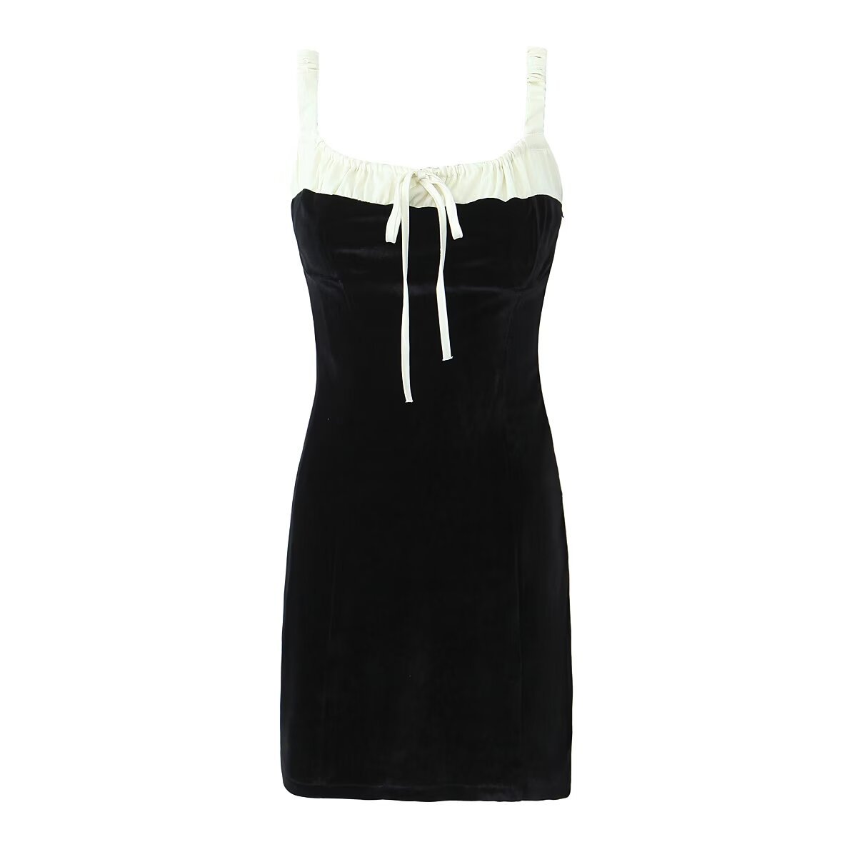 Women's Sheath Dress British Style Boat Neck Zipper Sleeveless Bow Knot Above Knee Daily display picture 1