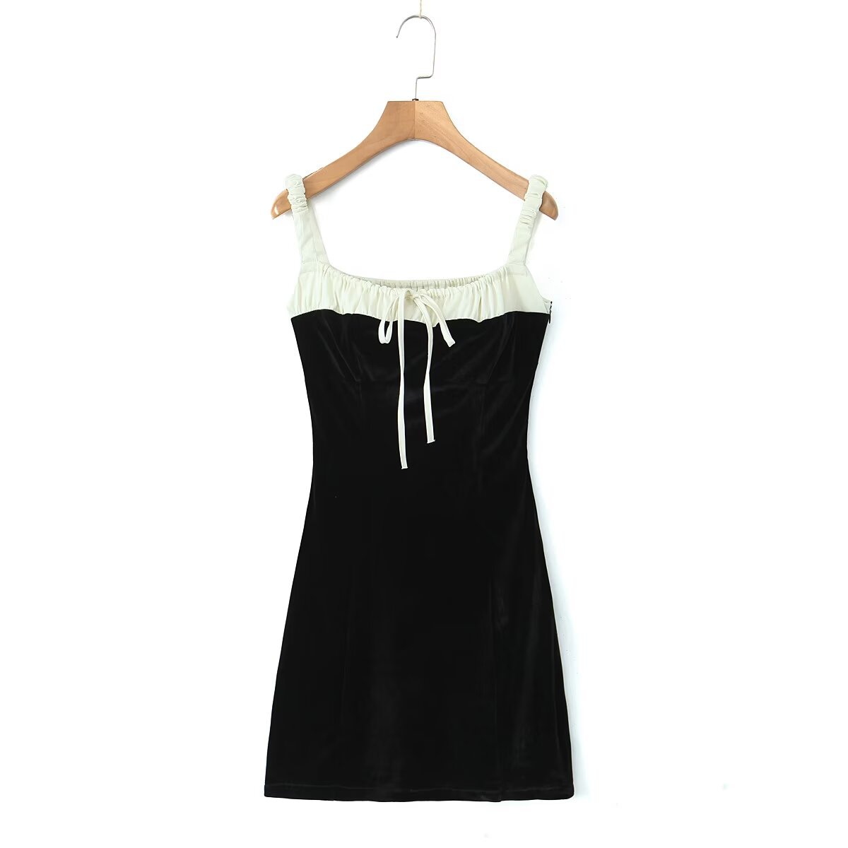 Women's Sheath Dress British Style Boat Neck Zipper Sleeveless Bow Knot Above Knee Daily display picture 3