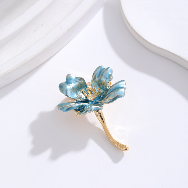 IG Style Simple Style Leaf Plant Flower Alloy Inlay Rhinestones Pearl Unisex Brooches display picture 9