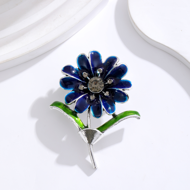 IG Style Simple Style Leaf Plant Flower Alloy Inlay Rhinestones Pearl Unisex Brooches display picture 18