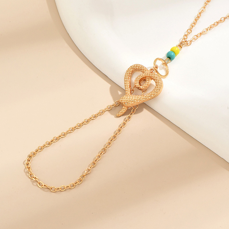 Einfacher Stil Schlange Legierung Perlen Überzug Kette Frau Armbänder display picture 7