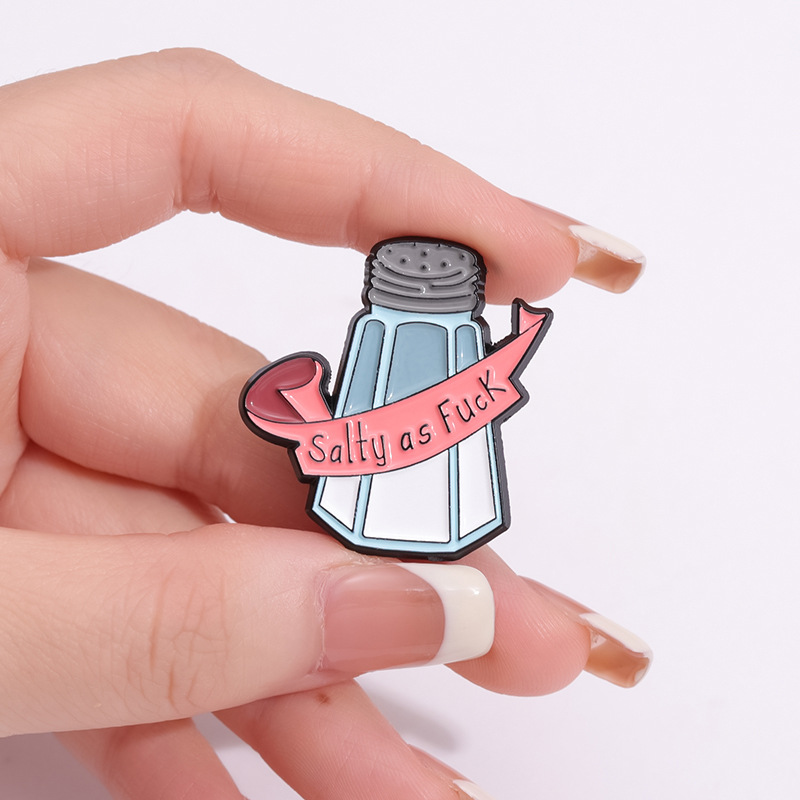 Cartoon Style Simple Style Letter Bottle Alloy Plating Unisex Brooches display picture 3