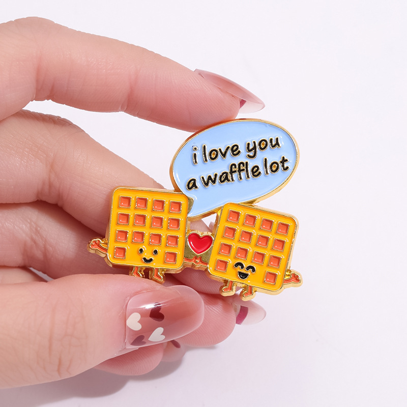 Cartoon Style Battery Food Alloy Plating Unisex Brooches display picture 3