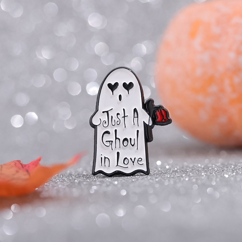 Cartoon Style Cute Letter Rose Ghost Alloy Plating Unisex Brooches display picture 4