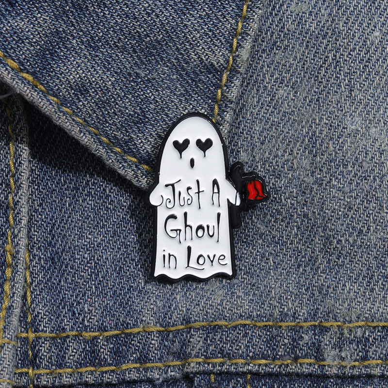 Cartoon Style Cute Letter Rose Ghost Alloy Plating Unisex Brooches display picture 6