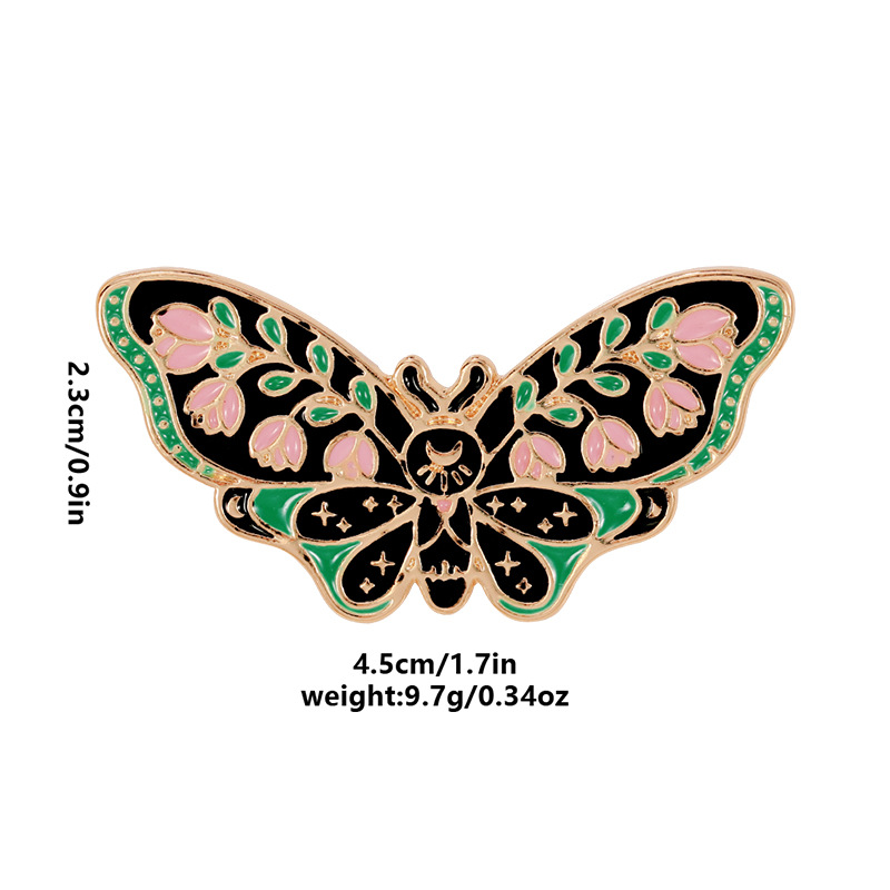 Elegant Simple Style Butterfly Moth Alloy Painted Enamel Plating Unisex Brooches display picture 7