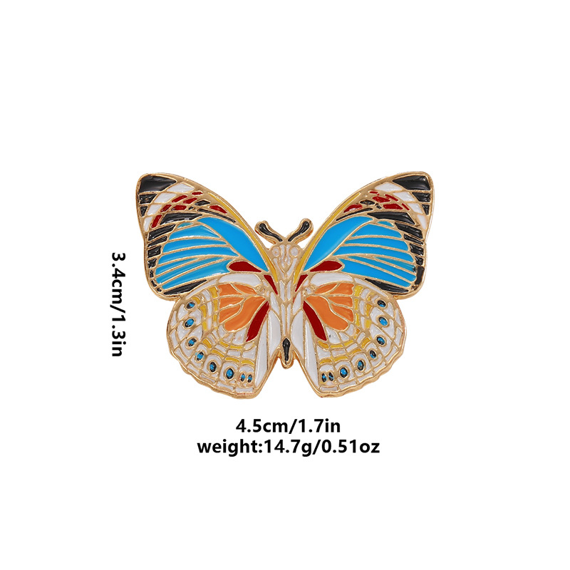 Elegant Simple Style Butterfly Moth Alloy Painted Enamel Plating Unisex Brooches display picture 10