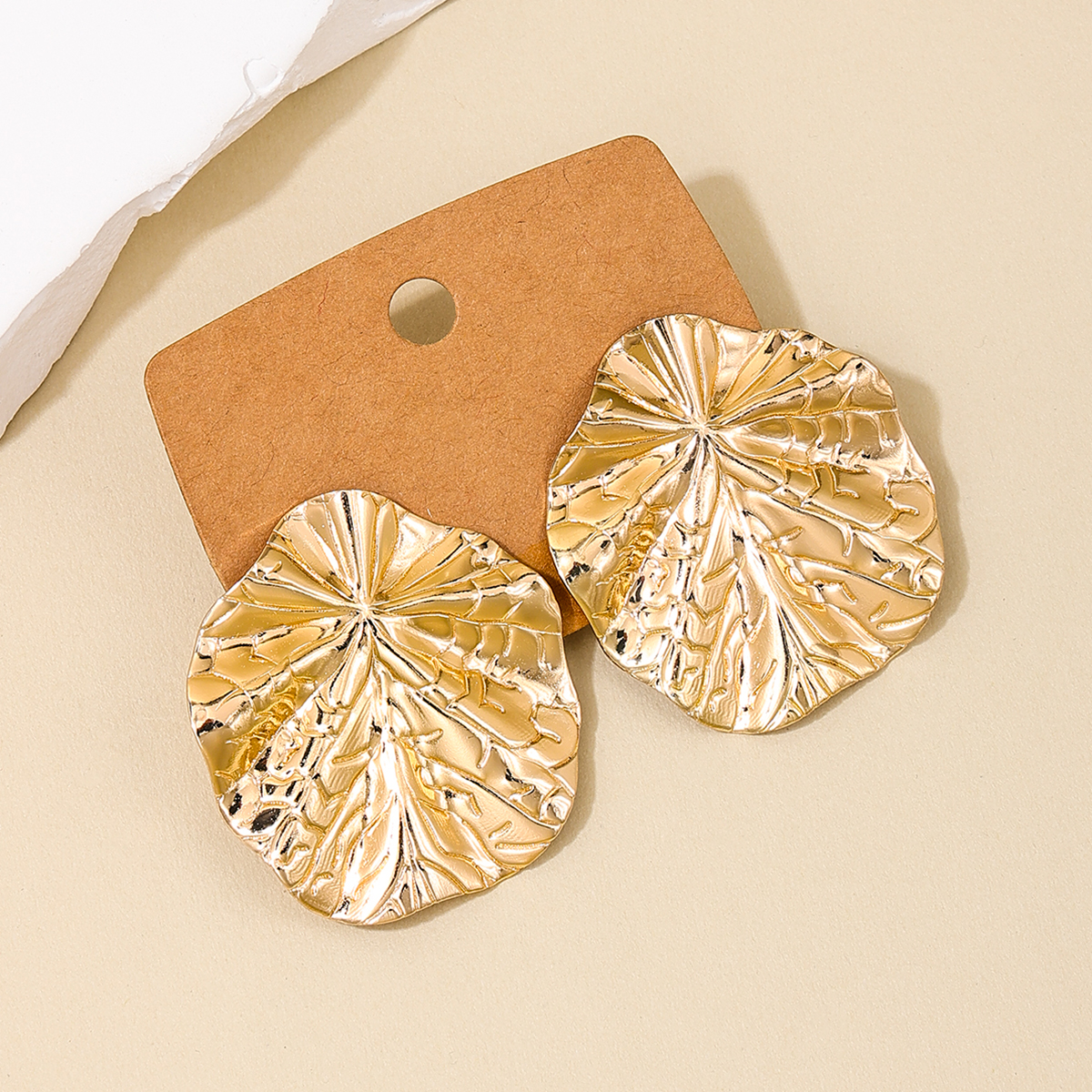1 Piece Nordic Style Leaf Alloy Ear Studs display picture 2
