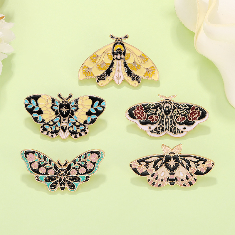 Elegant Simple Style Butterfly Moth Alloy Painted Enamel Plating Unisex Brooches display picture 19