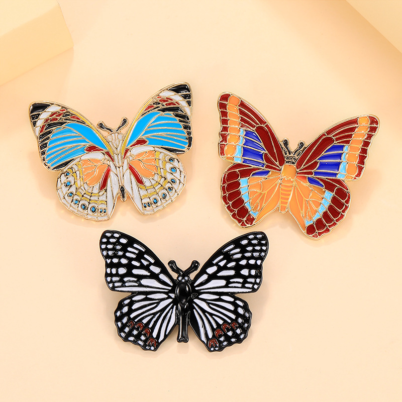 Elegant Simple Style Butterfly Moth Alloy Painted Enamel Plating Unisex Brooches display picture 21