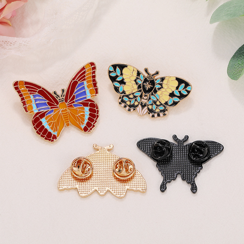 Elegant Simple Style Butterfly Moth Alloy Painted Enamel Plating Unisex Brooches display picture 25