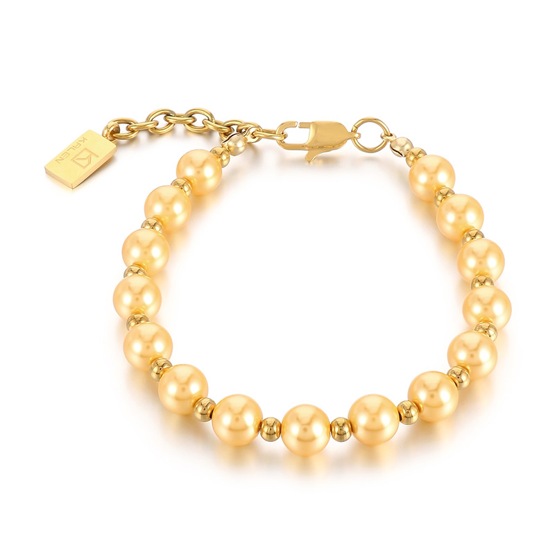 Lässig Einfacher Stil Runden Perlen Unisex Armbänder Halskette display picture 8