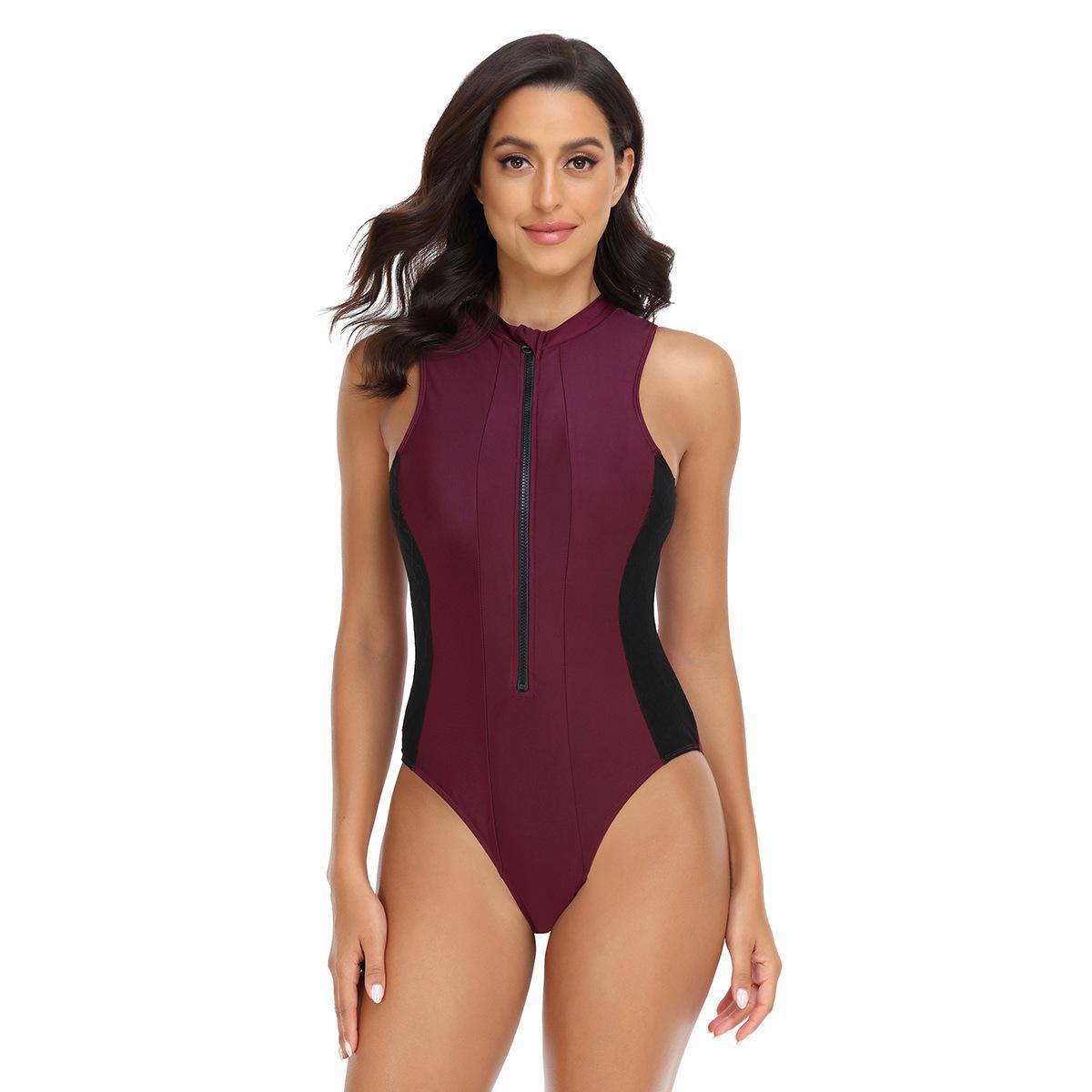 Women's Classic Style Solid Color 1 Piece One Piece Swimwear display picture 15