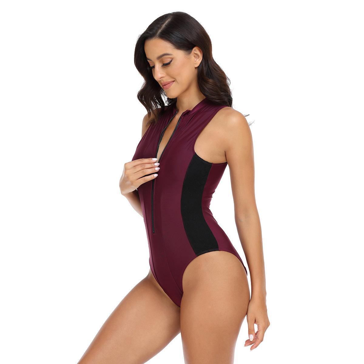 Women's Classic Style Solid Color 1 Piece One Piece Swimwear display picture 18