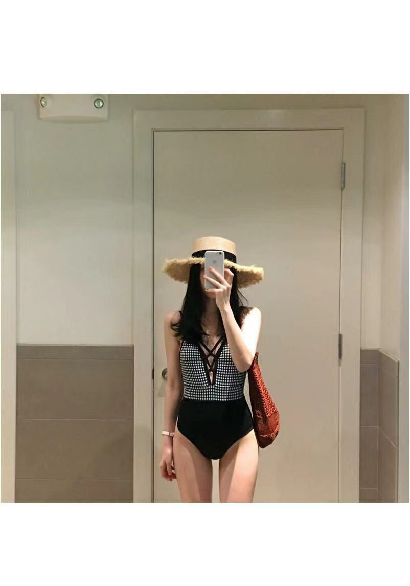 امرأة أنيق النمط الكلاسيكي منقوشة 1 قطعة قطعة واحدة ملابس السباحة display picture 4