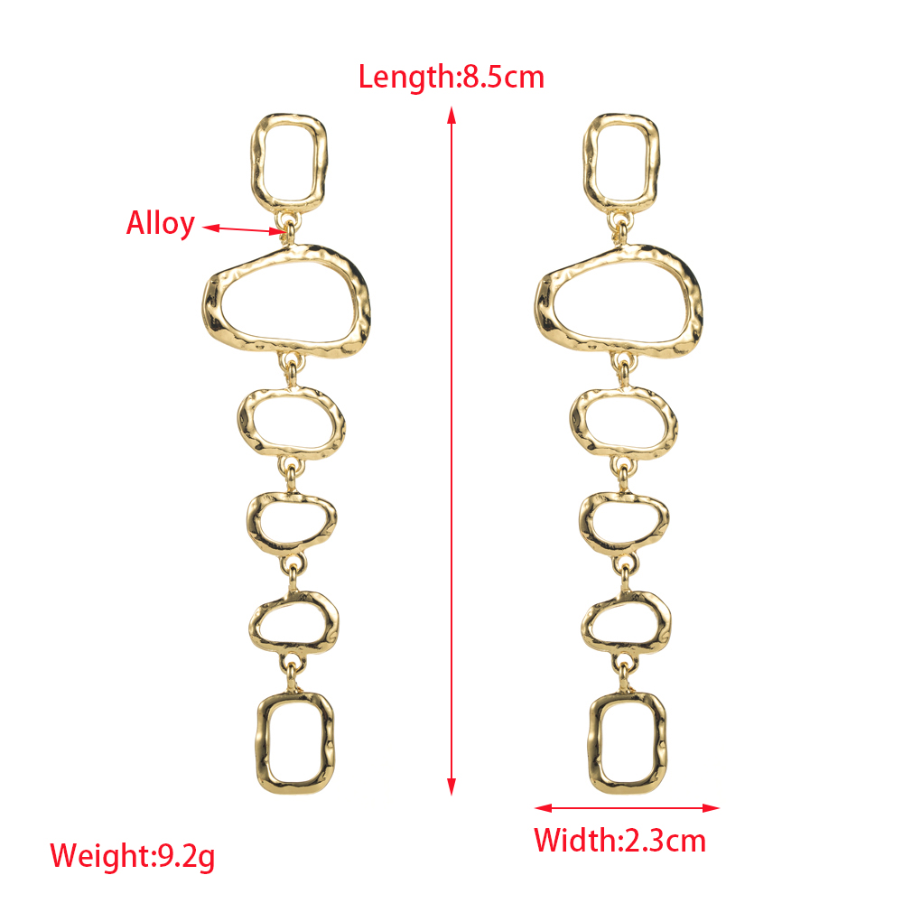 1 Pair Retro Luxurious Round Eye Plating Inlay Alloy Resin Rhinestones Pearl Gold Plated Drop Earrings display picture 2
