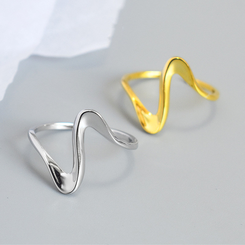 Simple Style Waves Alloy Wholesale Open Rings display picture 2