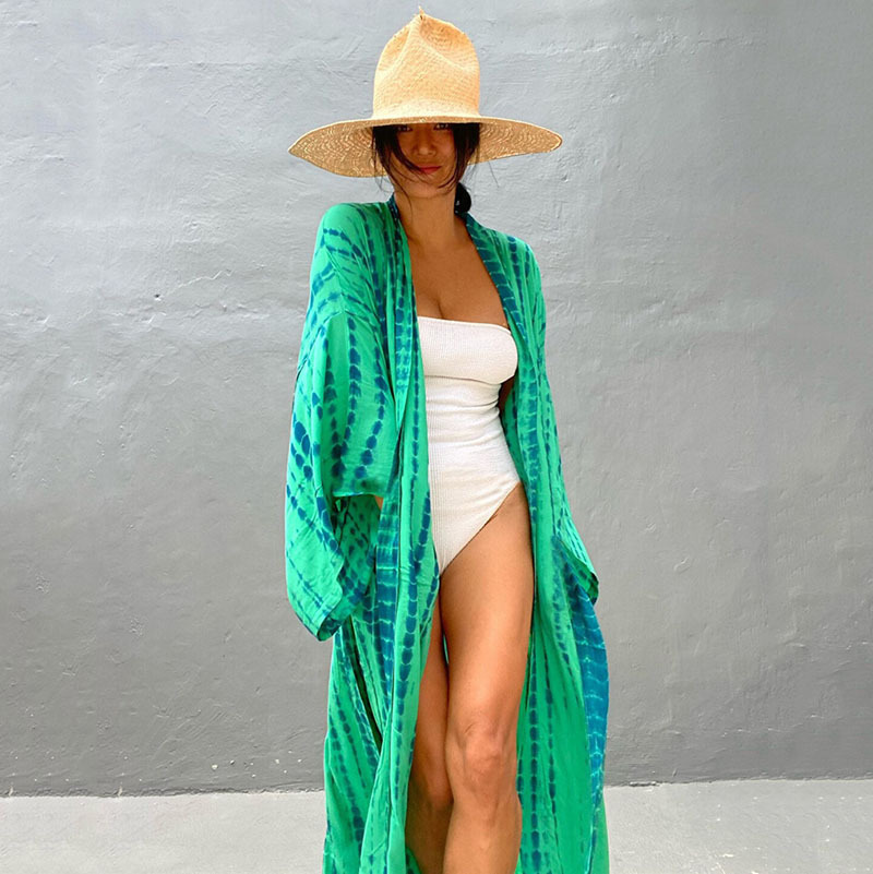 Women'S Color Block Beach Cover Ups display picture 68