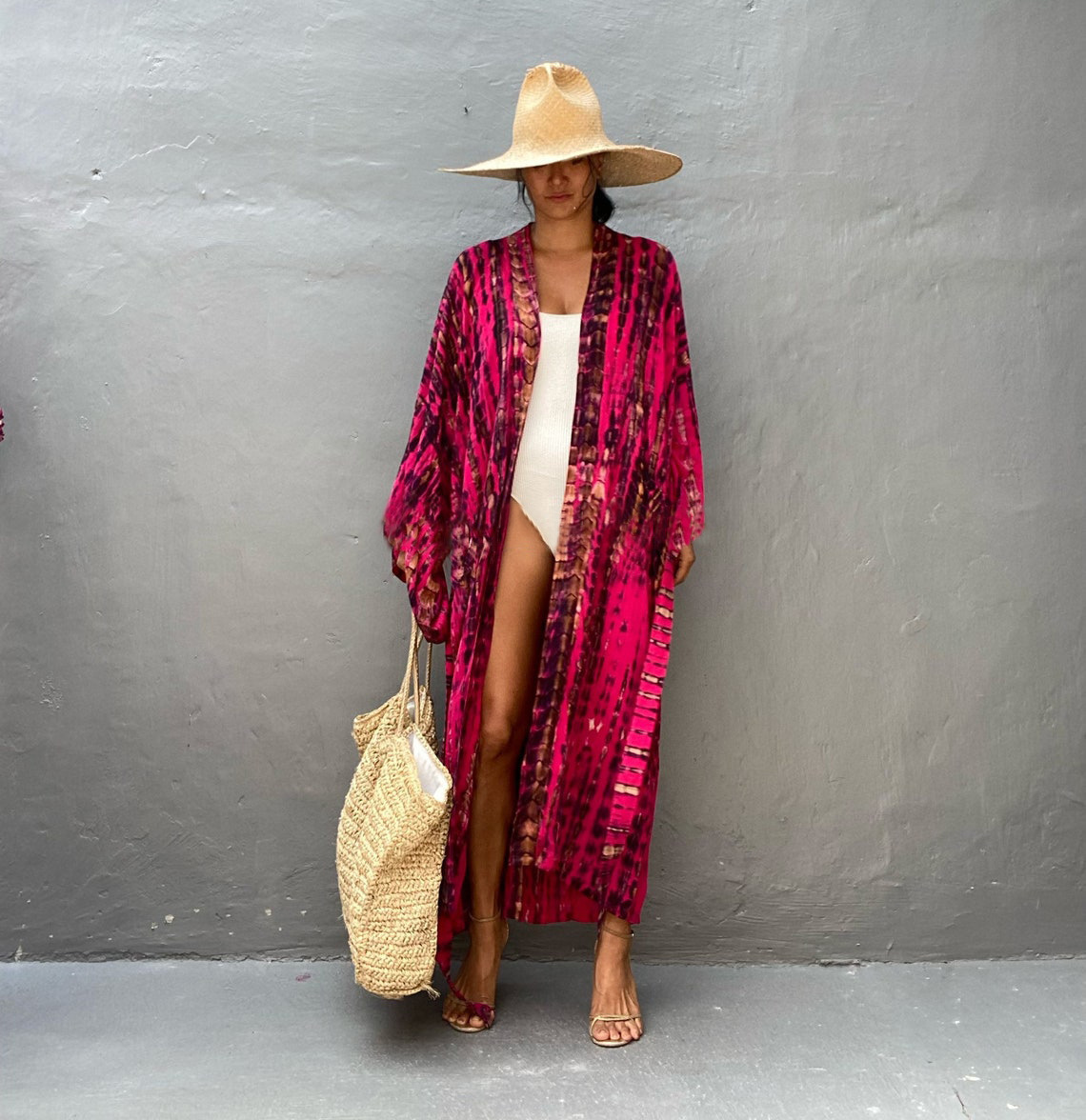 Femmes Bloc De Couleur Plage Cover Ups display picture 79