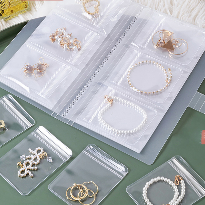 Simple Style Solid Color PVC Transparent Jewelry Packaging Bags display picture 13