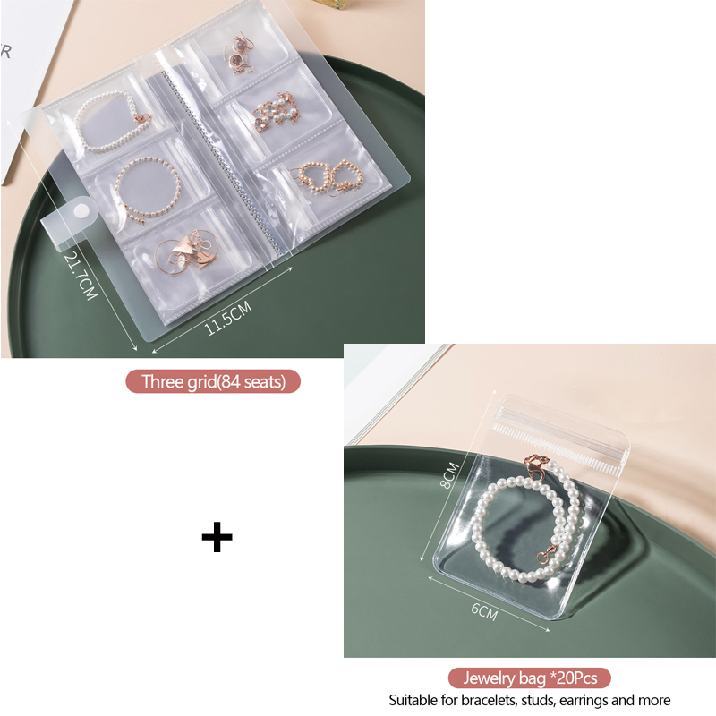 Simple Style Solid Color PVC Transparent Jewelry Packaging Bags display picture 5
