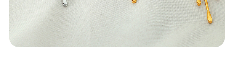 Acero Titanio Chapados en oro de 18k Estilo Simple Irregular Gotitas De Agua Collar display picture 12
