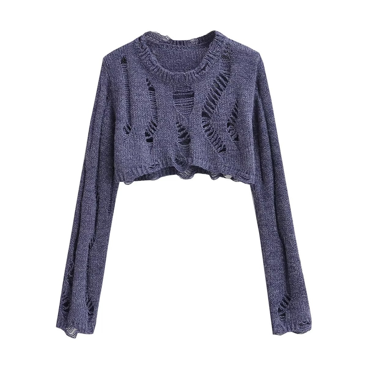Women's Sweater Long Sleeve Blouses Knitted Streetwear Solid Color display picture 1