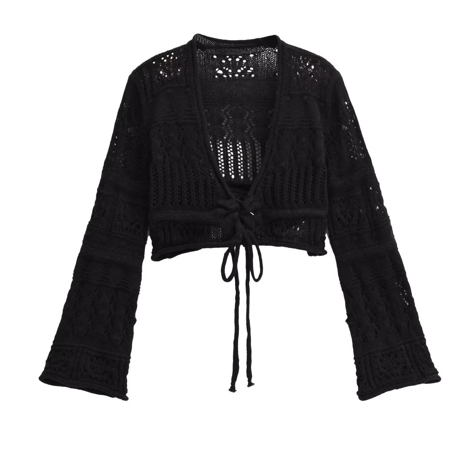 Women's Knitwear Long Sleeve Sweaters & Cardigans Rib-Knit Hollow Out Streetwear Solid Color display picture 1