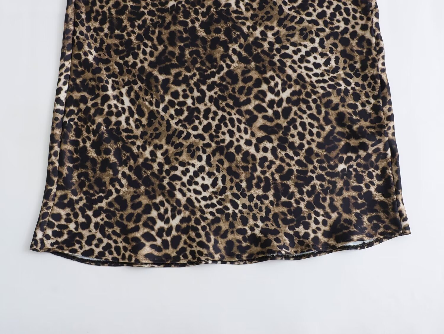 Sommer Frühling Herbst Strassenmode Leopard Elasthan Polyester Midi-Kleid Röcke display picture 14