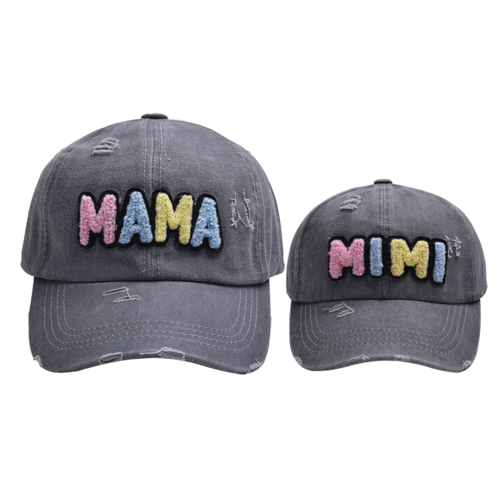Mother&Daughter Mother&Son Simple Style Letter Embroidery Letter Embroidery Curved Eaves Baseball Cap display picture 5