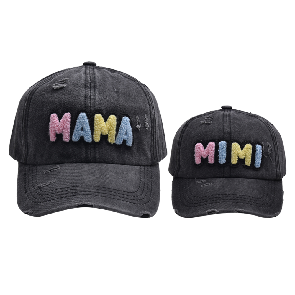 Mother&Daughter Mother&Son Simple Style Letter Embroidery Letter Embroidery Curved Eaves Baseball Cap display picture 4