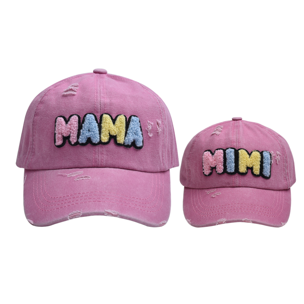 Mother&Daughter Mother&Son Simple Style Letter Embroidery Letter Embroidery Curved Eaves Baseball Cap display picture 6