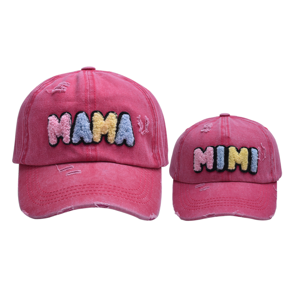 Mother&Daughter Mother&Son Simple Style Letter Embroidery Letter Embroidery Curved Eaves Baseball Cap display picture 7