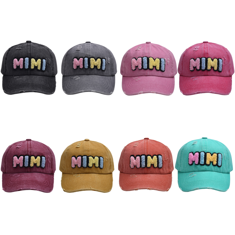Mother&Daughter Mother&Son Simple Style Letter Embroidery Letter Embroidery Curved Eaves Baseball Cap display picture 2