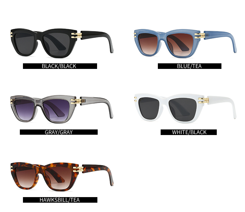 Modern Style Geometric Pc Square Patchwork Full Frame Women's Sunglasses display picture 3