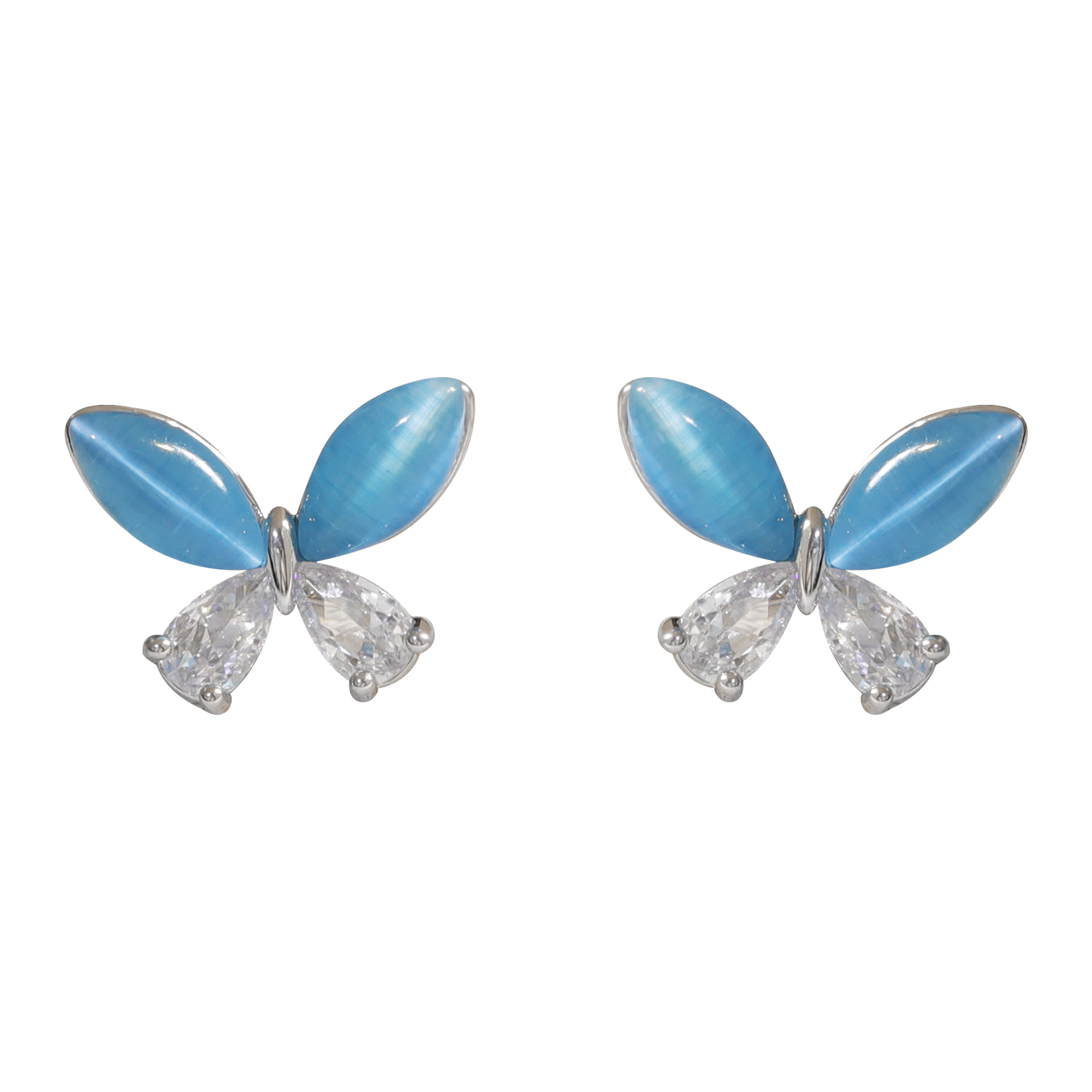 1 Par Elegante Estilo Simple Mariposa Cobre Chapados en oro de 18k Pendientes display picture 7