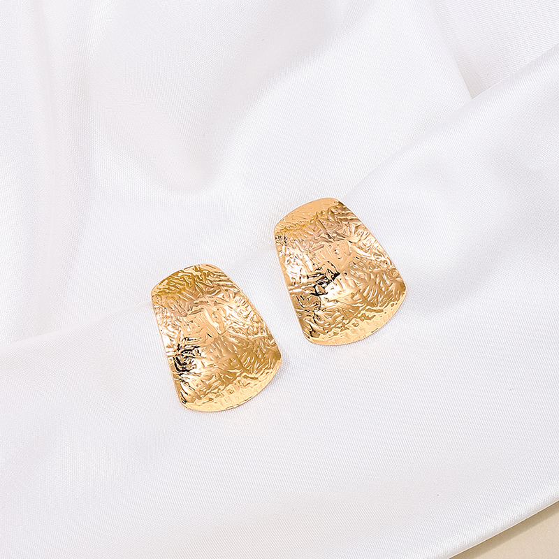 1 Pair Nordic Style Geometric Water Ripples Alloy Ear Studs display picture 3