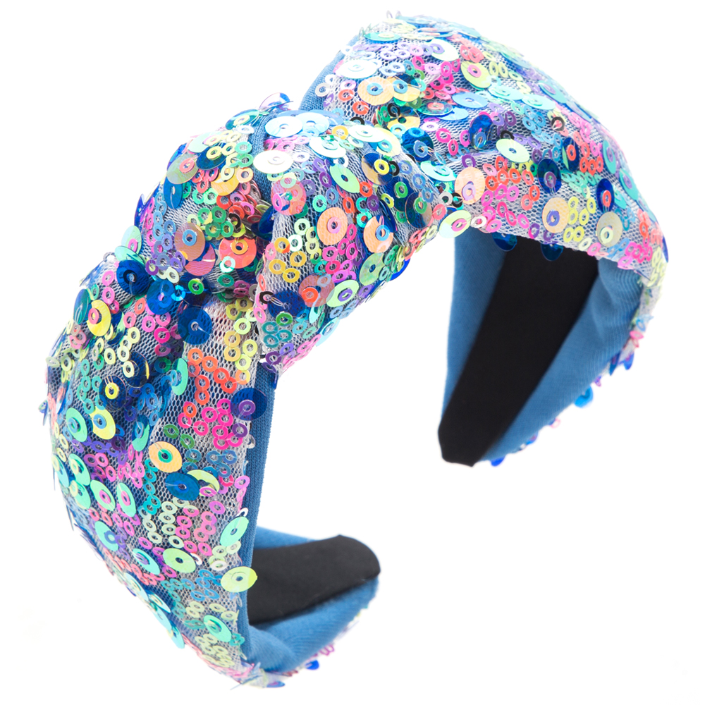 Women's Casual Cute Sweet Flower Cloth Sequins Appliques Hair Band display picture 5