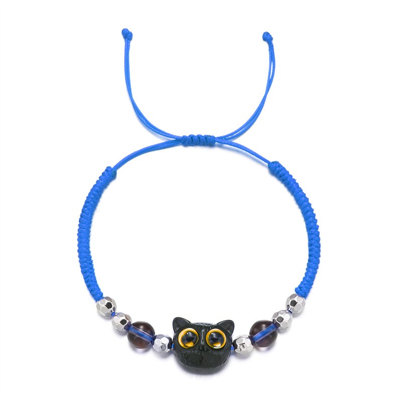 Cute Cat Resin Rope Unisex Bracelets display picture 3