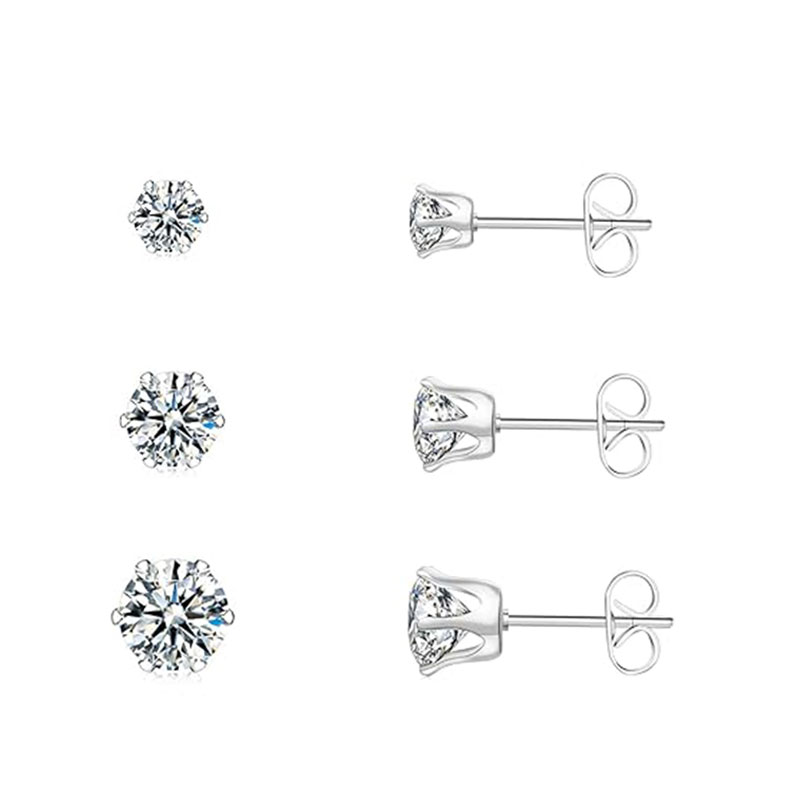 Élégant Glamour Romantique Rond Fait Main Incruster Le Cuivre Zircon Or Blanc Plaqué Boucles D'Oreilles display picture 8