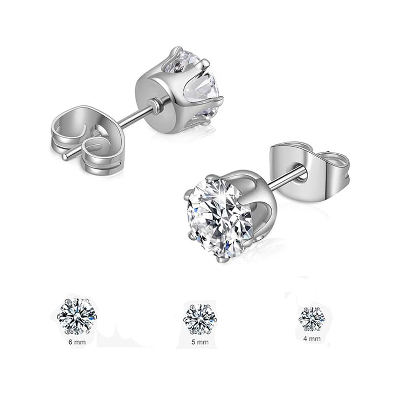 Élégant Glamour Romantique Rond Fait Main Incruster Le Cuivre Zircon Or Blanc Plaqué Boucles D'Oreilles display picture 7