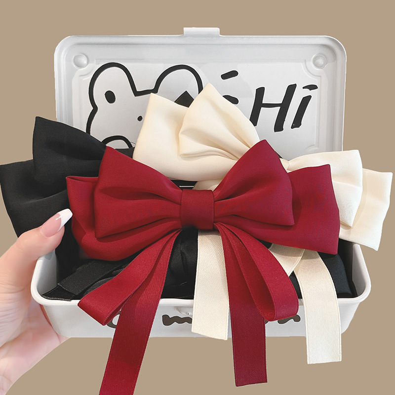 Women's Simple Style Classic Style Bow Knot Cloth Hair Clip display picture 2