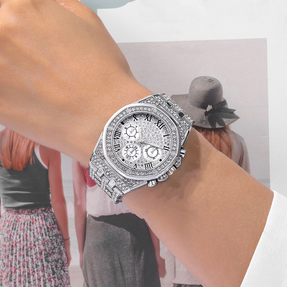 Estilo Simple Color Sólido Broches De Doble Cara Cuarzo Relojes De Mujer display picture 3