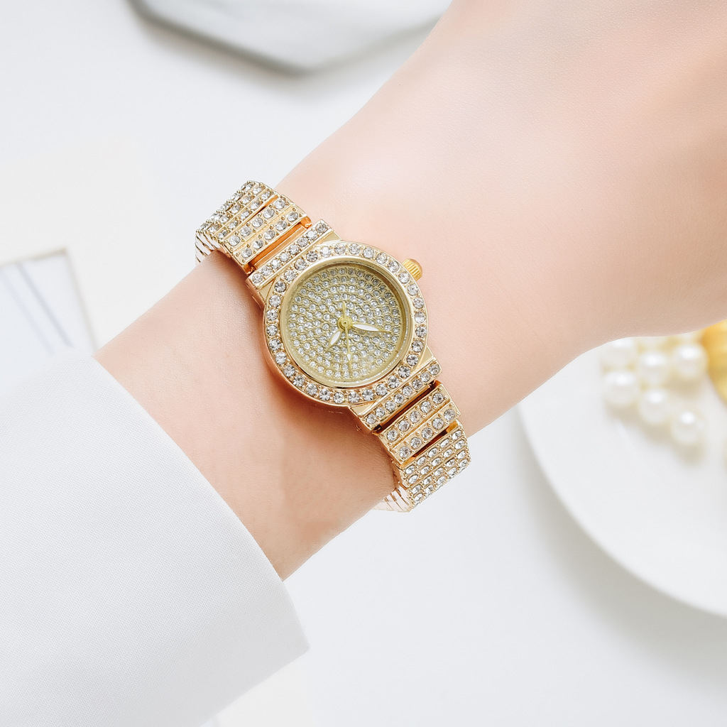Simple Style Shiny Solid Color Horseshoe Buckle Quartz Women's Watches display picture 5