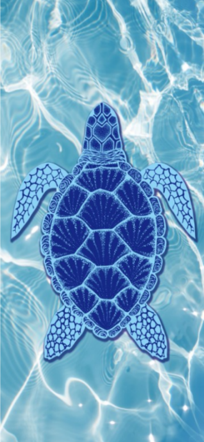 Vacation Tortoise Color Block Superfine Fiber Beach Towel display picture 3